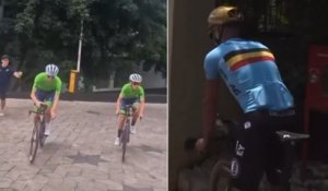 Cyclisme - Championnats du monde UCI Kigali 2025 - Tadej Pogacar et Remco Evenepoel à Kigali, en reconnaissance du parcours du contre-la-montre