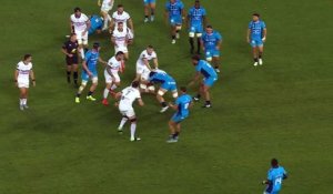 TOP 14 - Essai de Gabriel NGANDEBE (MHR) - Montpellier Hérault Rugby - Stade Toulousain