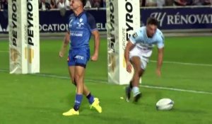 TOP 14 - Essai de Pierre POPELIN (CO) - Castres Olympique - Aviron Bayonnais