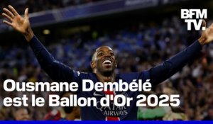 L'attaquant français du PSG Ousmane Dembélé, est le Ballon d'Or 2025