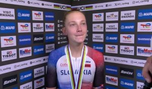 Championnats du Monde UCI Kigali 2025 - Viktoria Chladonova en argent sur la course en ligne espoir U23