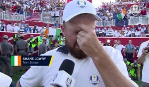 Ryder Cup - Lowry retient ses larmes après avoir réussi son putt pour conserver le titre