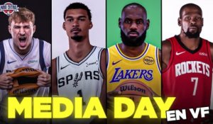 NBA : Wembanyama, LeBron, Durant, Curry... Les meilleurs moments du Media Day en VF