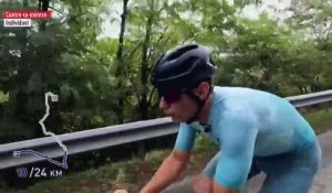 La reconnaissance du contre-la-montre par Pierre Rolland - Cyclisme - Championnats d'Europe