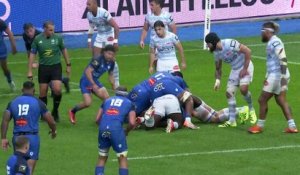 TOP 14 - Essai de Abraham PAPALII (CO) - Castres Olympique - Racing 92