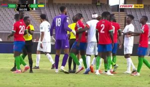 Le carton rouge de Pierre-Emerick Aubameyang avec le Gabon - Foot - Qualif. Coupe du monde