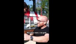 Le joueur de tennis monégasque Valentin Vacherot reçu au centre d'entraînement de l'AS Monaco - Tennis - Foot