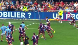 TOP 14 - Essai de Temo MATIU (UBB) - USA Perpignan - Union Bordeaux-Bègles