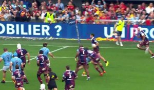 TOP 14 - Essai de Temo MATIU (UBB) - USA Perpignan - Union Bordeaux-Bègles