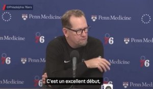 76ers - Nick Nurse encense la première de VJ Edgecombe