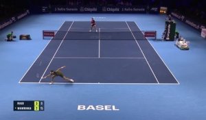 Bâle - Ruud domine Wawrinka et se qualifie en quarts