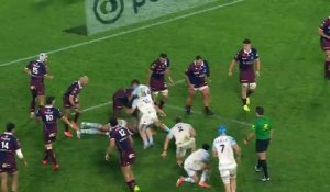 TOP 14 - Essai de Sireli MAQAL( AB) - Union Bordeaux-Bègles - Aviron Bayonnais