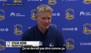 Kerr : « Quand les stars ne jouent pas, on sait que ça va être dur » - Basket - NBA