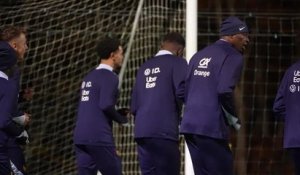 Bleus - Premier petit échauffement pour une dizaine de joueurs