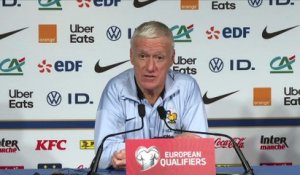 Didier Deschamps : « Bradley Barcola est un élément important » - Foot - Qualif. Coupe du monde - Bleus