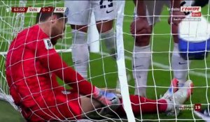 L'incroyable but contre son camp du Slovène Zan Karnicnik face au Kosovo - Foot - Qualif. Coupe du monde