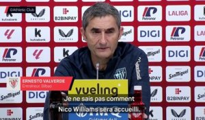 Ernesto : « Je ne sais pas quel accueil le Camp Nou va réserver à Nico Williams » - Foot - Liga