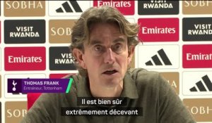 Tottenham - Frank extrêmement déçu par la défaite contre Arsenal : “Par où commencer ?”