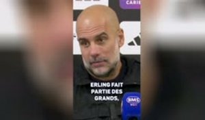Man. City - Guardiola sur Haaland : "Ses chiffres sont fous"