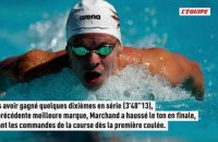 Plus de trois secondes d'écart : Léon Marchand pulvérise son record du 400m et remporte sa première épreuve à l'US Open - Natation - US Open
