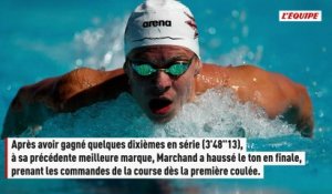 Plus de trois secondes d'écart : Léon Marchand pulvérise son record du 400m et remporte sa première épreuve à l'US Open - Natation - US Open