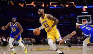 NBA : LeBron James guide les Lakers contre les Warriors