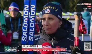 Julia Simon, 21e lors de la poursuite à Hochfilzen : « Je suis dans le dur physiquement » - Biathlon - Coupe du monde