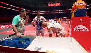 Le replay du 1er match de poule de Christo Popov - Badminton