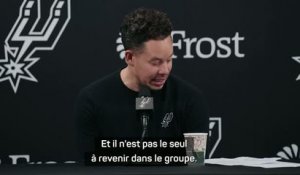 Spurs - Johnson demande du temps pour réintégrer Wembanyama dans le jeu offensif