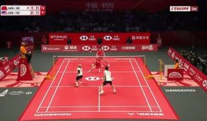 L'incroyable échange lors de la demie du double mixte - Badminton - World Tour Finals