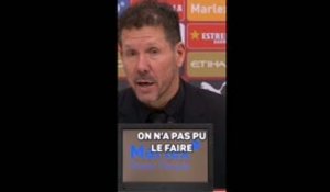 Atlético de Madrid - Simeone : "100%, ce n'est pas suffisant"