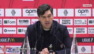 Paulo Fonseca après la victoire de l’OL contre Monaco : « L’équipe a beaucoup progressé défensivement » - Foot - Ligue 1 - OL