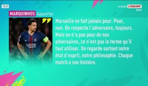 Marquinhos avant le Trophée des champions entre le PSG et l'OM : « Marseille ne fait jamais peur » - Foot - Trophée des Champions - PSG