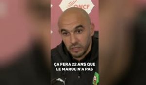 Maroc - Regragui : "On veut marquer l'histoire"