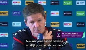 Crystal Palace - Glasner part en fin de saison et “cela n’a rien à voir avec le mercato”