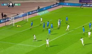 Al-Ahli - Le bel enroulé de Mahrez sur un coup-franc joué à deux