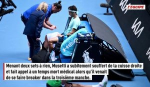 Largement mené, Novak Djokovic qualifié pour les demi-finales de l'Open d'Australie après l'abandon de Lorenzo Musetti - Tennis - Open d'Australie