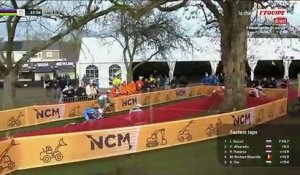Le geste d’humeur de Marion Norbert-Riberolle après sa chute avec Kristyna Zemanova - Cyclo-cross - Championnats du monde