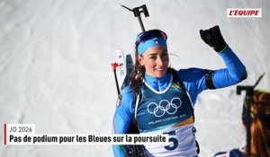 Jeanmonnot 4e, Michelon 5e : pas de podium pour les Françaises sur la poursuite, remportée par Vittozzi - JO 2026 - Biathlon (F)