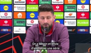 Lille - Giroud : "J'aime ces ambiances Coupe d'Europe"