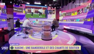 Banderole et chants : Achraf Hakimi soutenu au Parc des Princes par une partie des supporters du PSG  - Foot - Justice - PSG