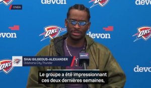 « Le groupe a été impressionnant » : De retour après un mois d'absence, Shai Gilgeous-Alexander salue la force collectiv - Basket - NBA