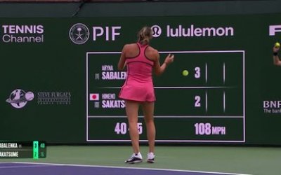 Indian Wells - Sabalenka au troisième tour dans trembler