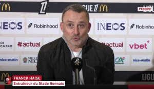 Franck Haise après la large victoire de Rennes à Nice : « Une bonne série et ça fait du bien » - Foot - Ligue 1 - Rennes