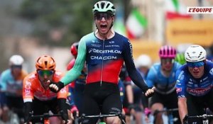 Victoire de prestige pour le sprinteur de Decathlon CMA-CGM Tobias Lund Andresen qui crée la surprise sur la 3e étape - Cyclisme - Tirreno-Adriatico
