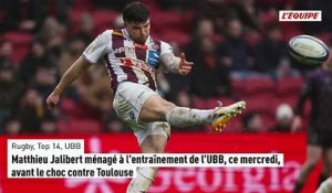 Matthieu Jalibert ménagé à l'entraînement de l'UBB avant le choc contre Toulouse - Rugby - Top 14 - UBB