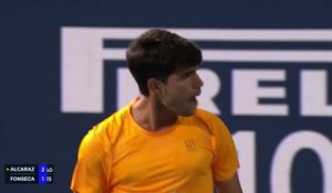 Miami - Le premier duel Alcaraz-Fonseca tourne à l'avantage de l'Espagnol