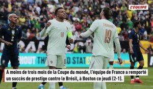 L'équipe de France s'offre le Brésil en préparation de la Coupe du monde, Mbappé à un but du record - Foot - Amical