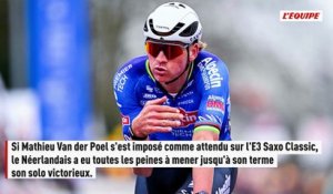 L'incroyable mésentente qui permet à Mathieu Van der Poel de remporter l'E3 Saxo Classic - Cyclisme