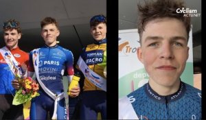 Trophée Maduit 2026 - Vivien Genter 1er vainqueur français de la Pévèle Carembault Classics et avec le bidon de Wout van Aert